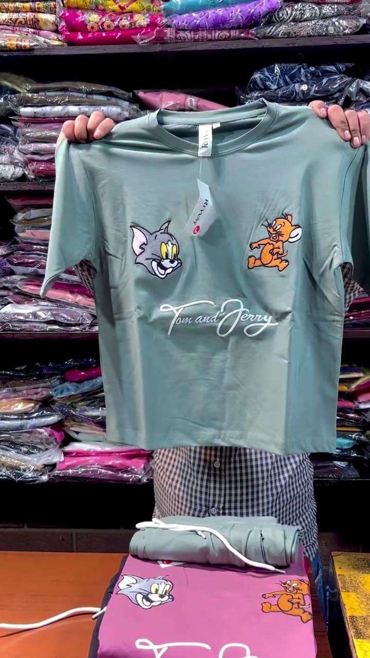🐭 Tom & Jerry Co-Ord Set – Cute, Comfortable & Trendy